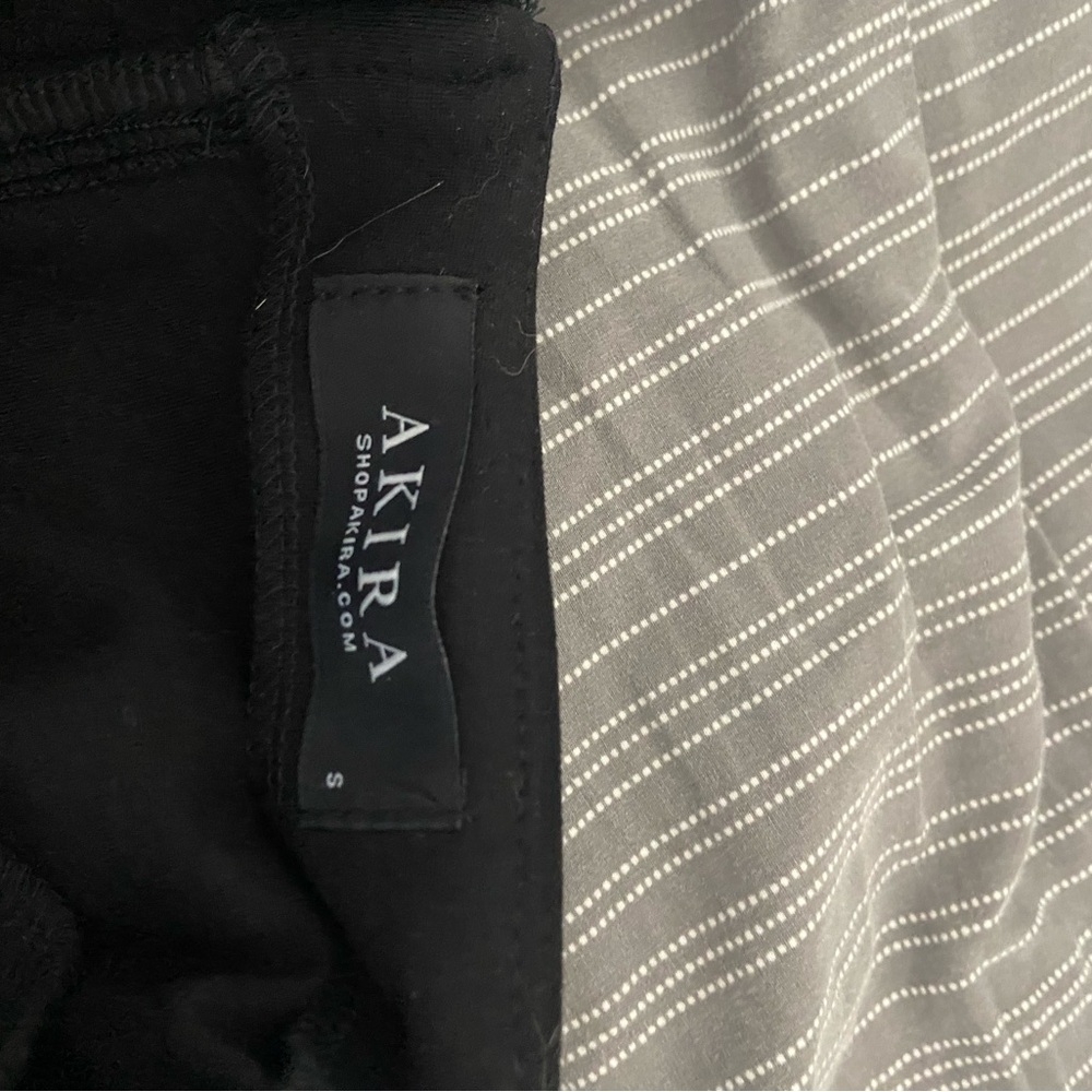 Chic Black Trousers with White Accents - Picture 4 of 5